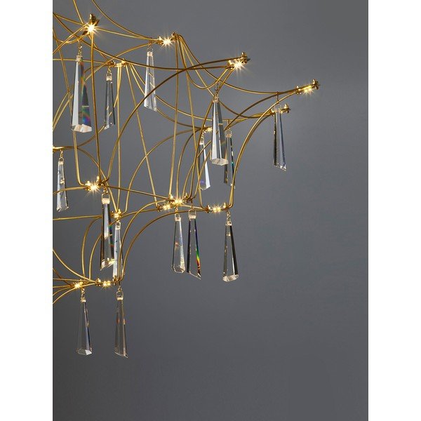 Lustră aurie LED din metal ø 80 cm Goro – Nova Luce-image-1