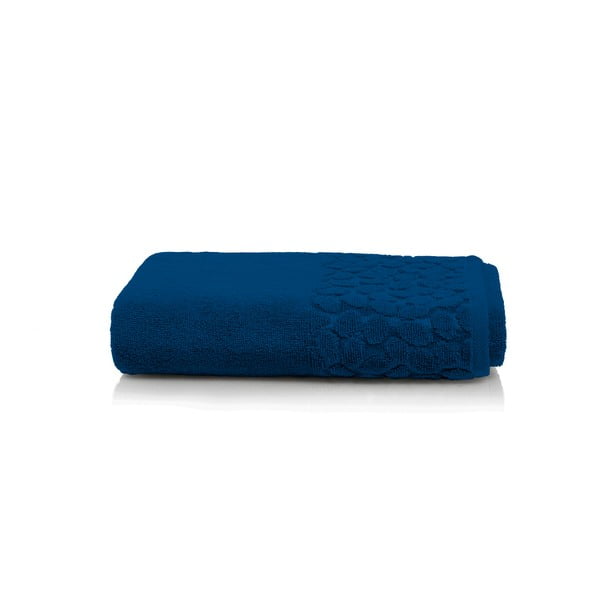 Prosop din bumbac Maison Carezza Ciampino, 70 x 140 cm, albastru închis