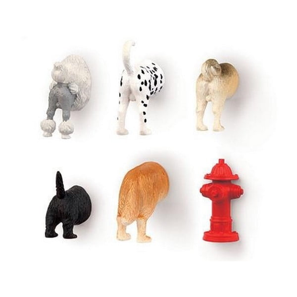 Set 6 magneți de frigider în formă de câini Kikkerland