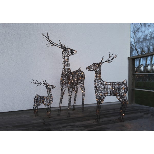 Decorațiune luminoasă de Crăciun maro de podea cu baterii Vixen – Star Trading-image-2