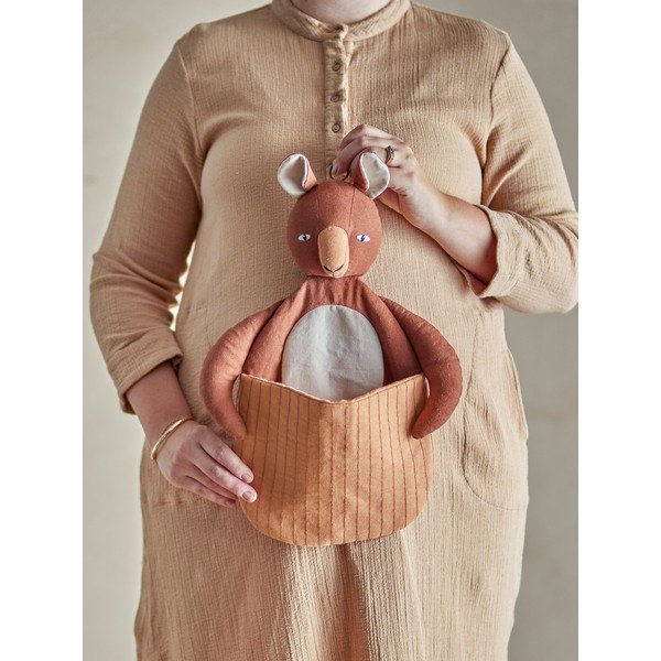 Coș de jucării pentru copii maro din material textil 46x7,5x33 cm Toto – Bloomingville Mini-image-3