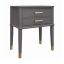 Noptieră gri închis Westerleigh – CosmoLiving by Cosmopolitan