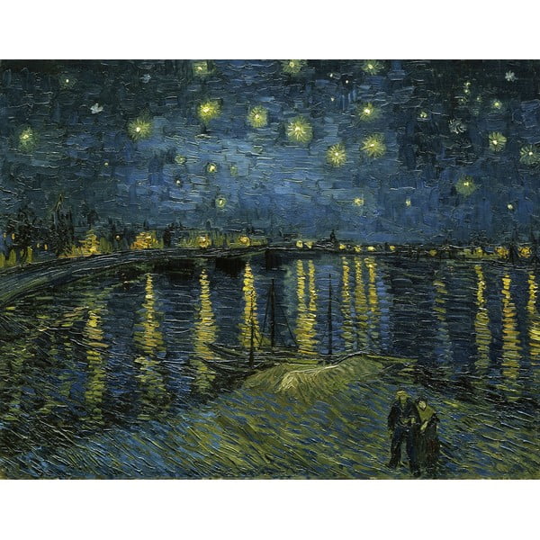 Tablou - reproducere 50x40 cm The Starry Night, Vincent van Gogh – Fedkolor