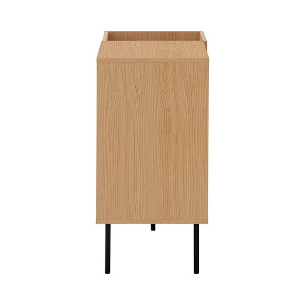 Comodă neagră/cu aspect de lemn de stejar 100x80 cm Viny - TemaHome-image-4