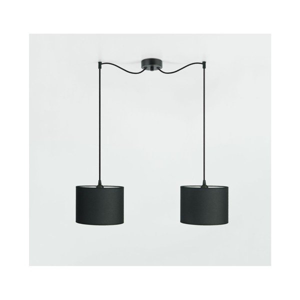 Lustră dublă fără abajur Sotto Luce Bi Kage, negru-image-2