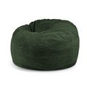 Fotoliu bean bag verde cu tapițerie din catifea reiată Om 110 – SLOWDOWN