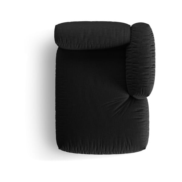 Modul pentru canapea modulară negru (cu colț pe partea dreaptă) Martina – Micadoni Home-image-4