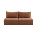 Canapea cărămizie extensibilă/cu spațiu de depozitare 216 cm Kalena – Makamii