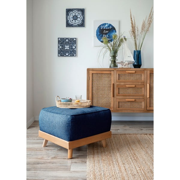 Taburet Miuform Dazzling Daisy, albastru petrol-image-3