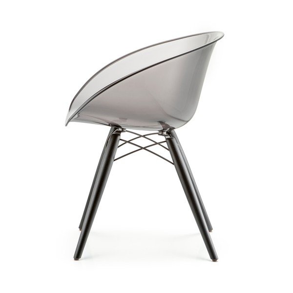 Scaun Pedrali Gliss Wood, gri transparent-image-2