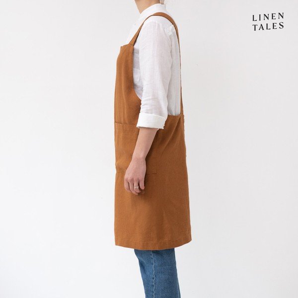 Șorț din in Crossback – Linen Tales-image-1
