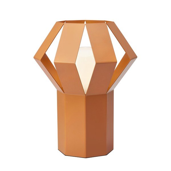 Veioză portocalie din metal cu abajur din metal (înălțime 27 cm) Octa – Markslöjd