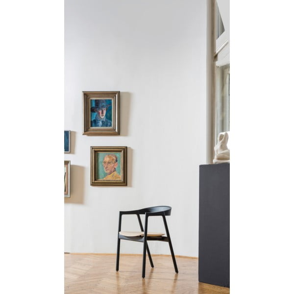 Scaun de dining maro din lemn  de stejar Muna – Gazzda-image-1