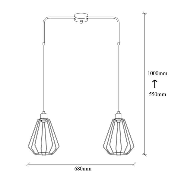 Lustră metalică Opviq lights Straton, negru-image-3