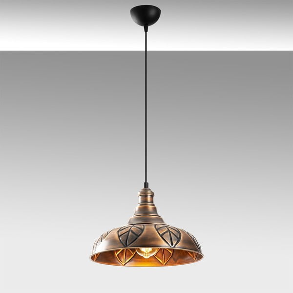 Lustră bronz cu abajur din metal ø 31 cm Chandelier – Opviq lights-image-1