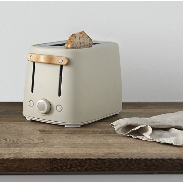 Prăjitor de pâine bej din oțel inoxidabil Emma – Stelton-image-1