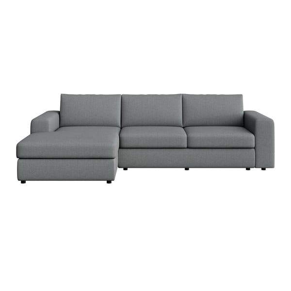 Colțar gri (cu colț pe partea stângă, cu șezlong) Baga – Rodier