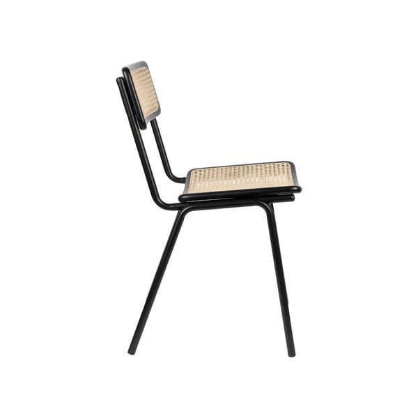 Set 2 scaune dining din ratan negru Jort- Zuiver-image-4