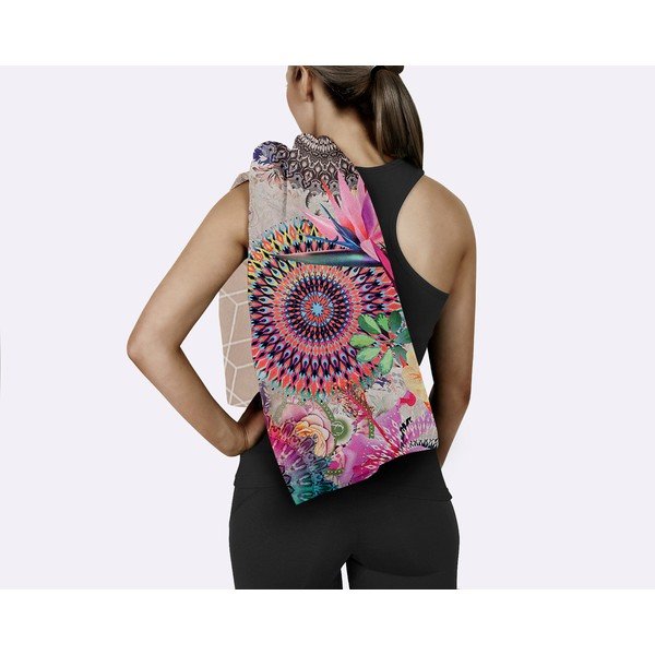 Prosop de plajă bej cu uscare rapidă 50x100 cm – HIP-image-2