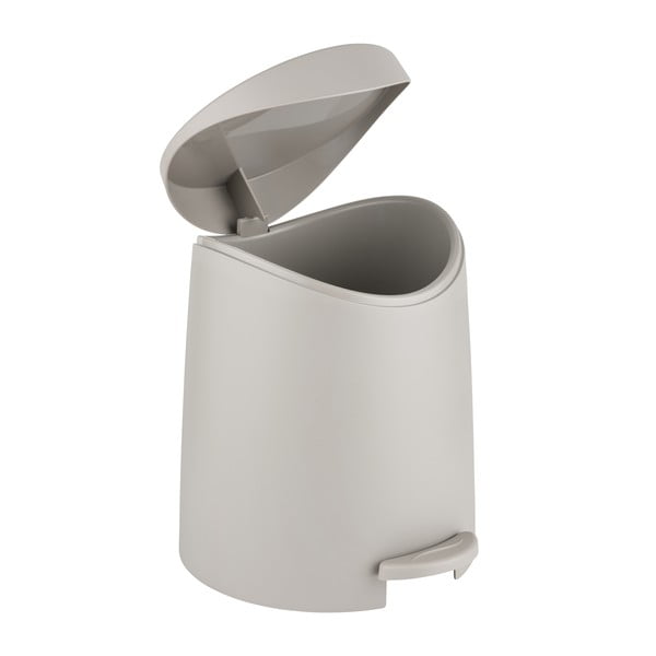 Coș de gunoi taupe cu pedală din plastic 3 l Portes – Allstar-image-1