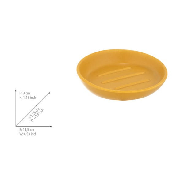 Săpunieră galbenă din ceramică Badi – Wenko-image-4