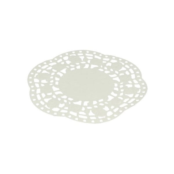 Set 40 suporturi din hârtie pentru prăjiturele Metaltex, ø 11 cm, alb