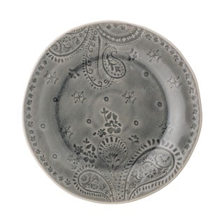 Farfurie din gresie ceramică Bloomingville Rani, ø 26,5 cm. gri