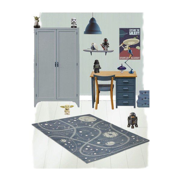 Covor pentru copii Nattiot Little Galaxy, 100 x 140 cm-image-2