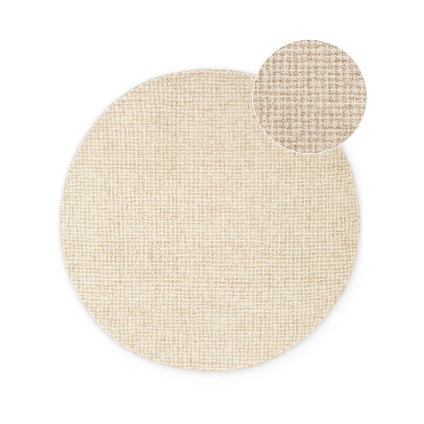 Covor în culoare naturală rotund din lână ø 160 cm Eloise – Hanse Home
