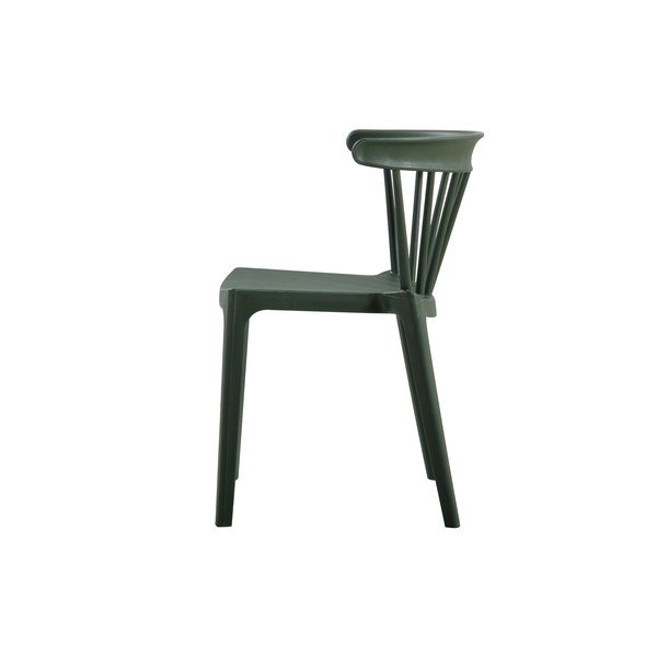 Scaun adecvat pentru interior și exterior WOOOD Bliss, verde închis-image-2