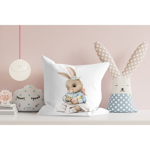 Față de pernă 43x43 cm cu model de Paști – Mila Home-image-2