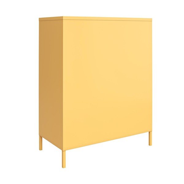 Dulap metalic galben Novogratz Cache, 80 x 102 cm-image-4