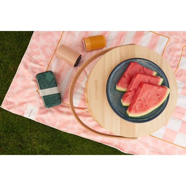 Prosop pentru plajă Sunnylife Call of the Wind, roz-image-1