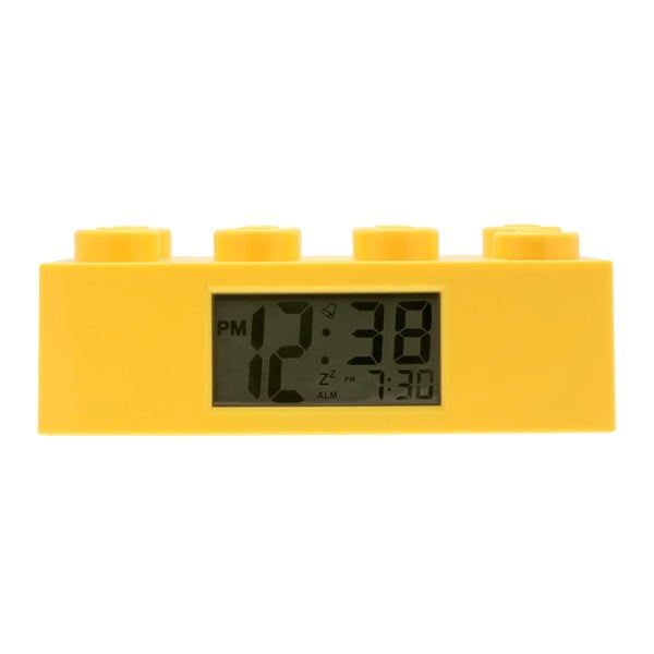 Ceas deșteptător LEGO® Brick, galben