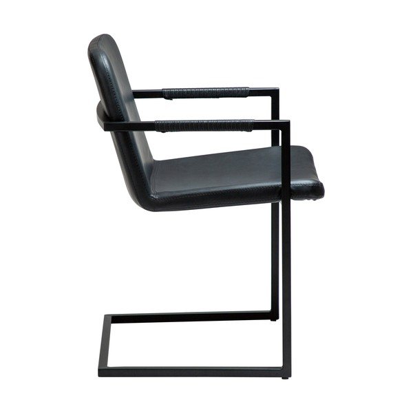 Scaun de dining negru cu cotiere Bounce – DAN-FORM Denmark-image-2