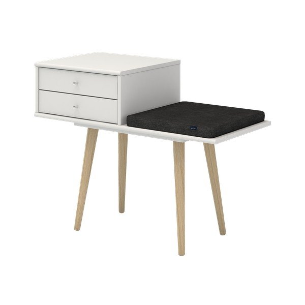 Bancă cu spațiu de depozitare Mistral Bench, alb-image-3