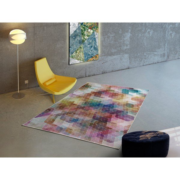 Covor cu amestec din bumbac Universal Haria Multi, 80 x 150 cm-image-1