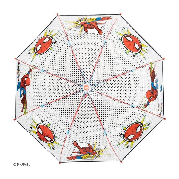Umbrelă transparentă pentru copii rezistentă la vânt Ambiance Spiderman Marvel, ⌀ 74 cm-image-2