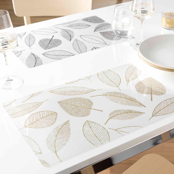 Suport pentru farfurii din plastic 30x45 cm Feuillette – douceur d'intérieur-image-2