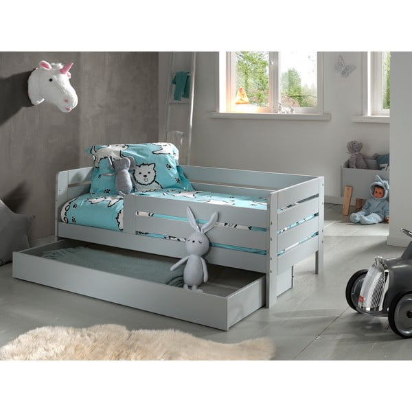 Sertar pentru sub pat de copii  gri 70x140 cm Peuter – Vipack-image-1