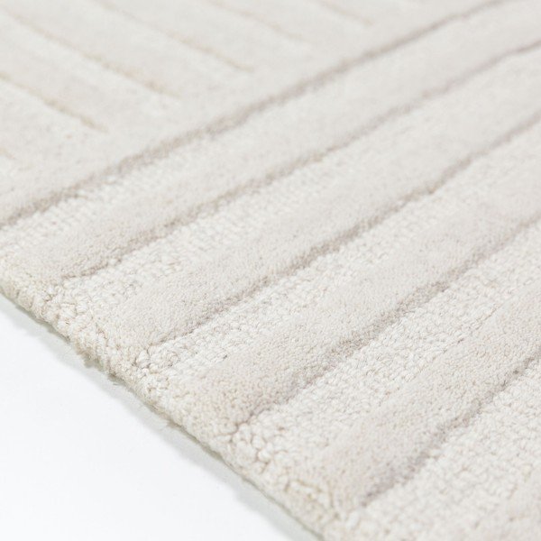 Covor tip traversă fildeș țesut manual din lână 60x230 cm Zen Garden – Flair Rugs-image-3