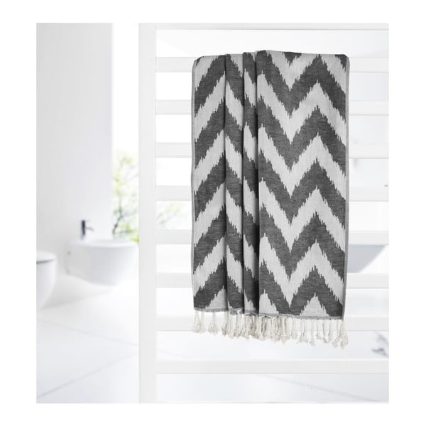 Prosop hammam Kate Louise Laila, 165 x 100 cm, negru-image-3
