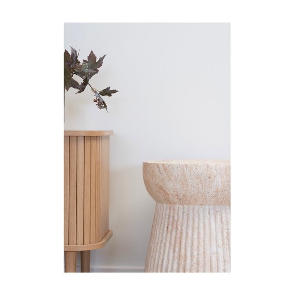 Măsuță de grădină rotundă din piatră ø 37 cm Bonn – House Nordic-image-4