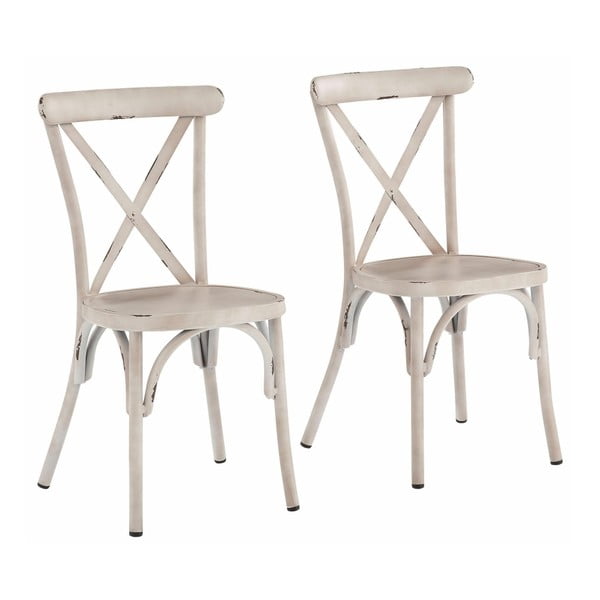 Set 2 scaune din lemn de fag Støraa Lancier, alb