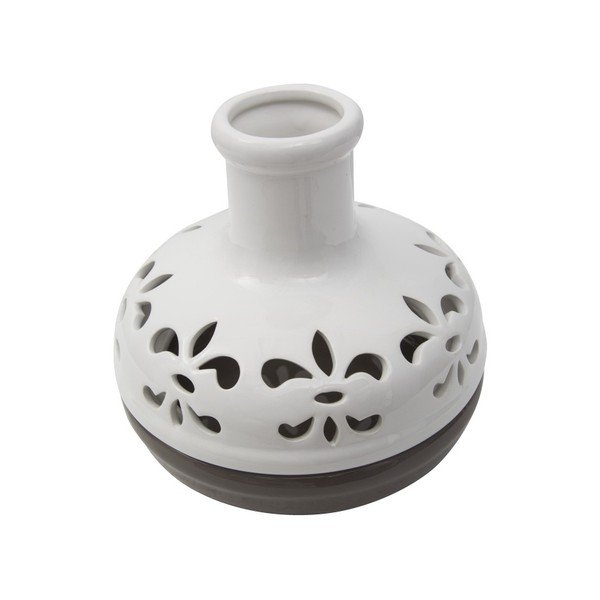 Vază din porțelan Mauro Ferretti Bottle, maro - alb-image-2