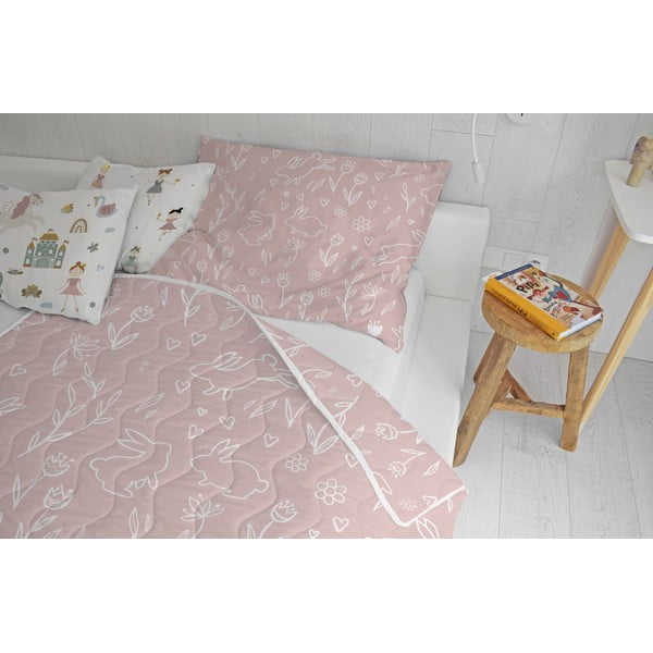 Set pilotă și față de pernă din bumbac satinat matlasat 140x200 cm – Butter Kings-image-1