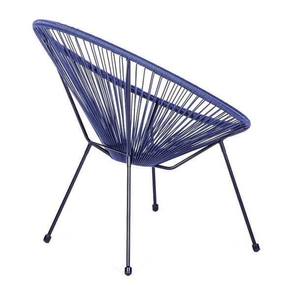 Fotoliu de grădină albastru din metal/din plastic Avocado Comfort – Bonami Selection-image-3