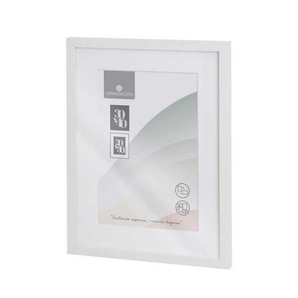 Ramă foto albă de agățat 32x42 cm Sencillo – Casa Selección
