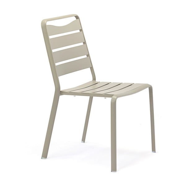 Set 4 scaune de grădină din aluminiu Ezeis Spring, gri