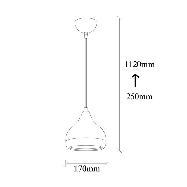 Lustră Opviq lights Yildo, ø 17 cm, negru-arămiu-image-3